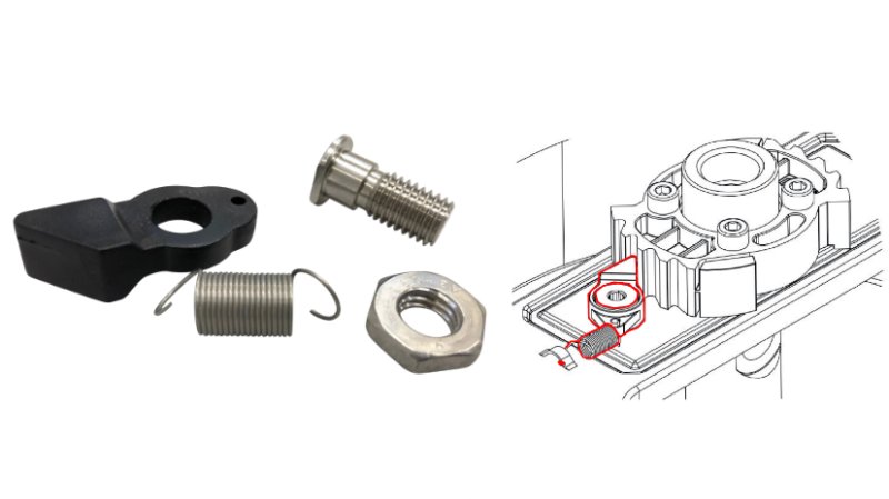 Levier de blocage, ressort et Pour enrouleurs de t
